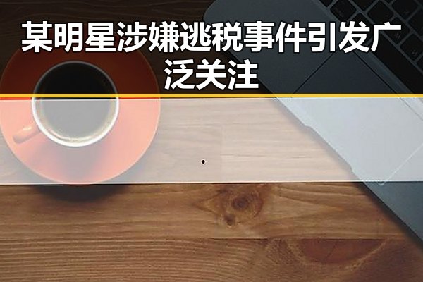 某明星涉嫌逃税事件引发广泛关注