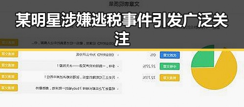 某明星涉嫌逃税事件引发广泛关注