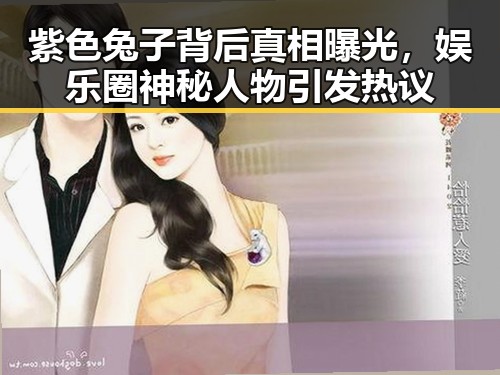 紫色兔子背后真相曝光,娱乐圈神秘人物引发热议